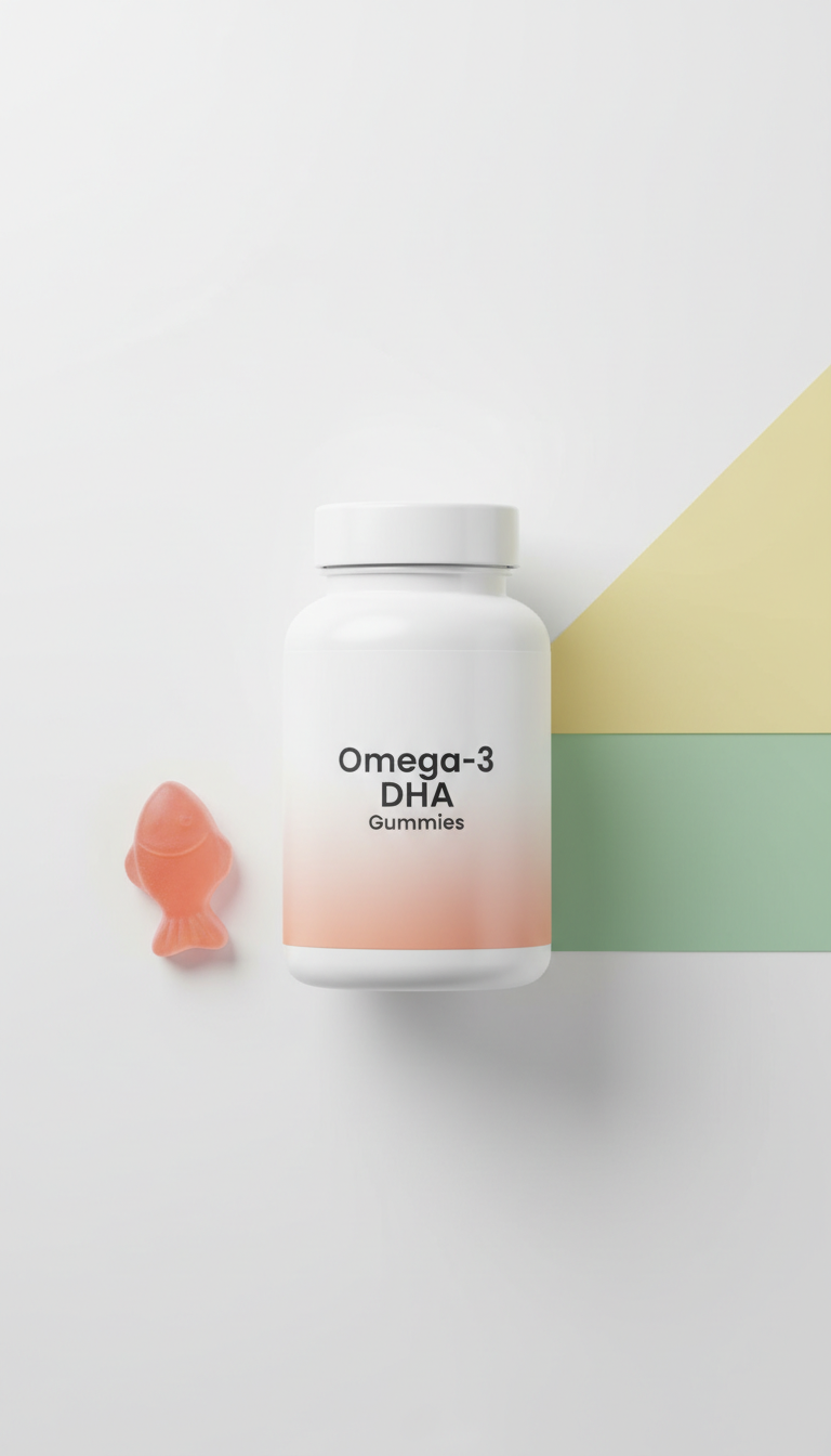 Omega-3 DHA gummies bottle