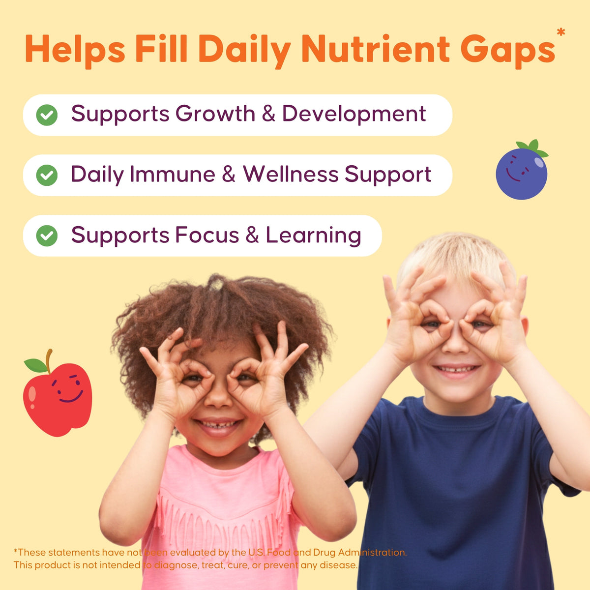 Halal Kids Multivitamin Gummies for Ages 2+ | 10-in-1, Gelatin-Free, 300 Count (5-Month Supply)